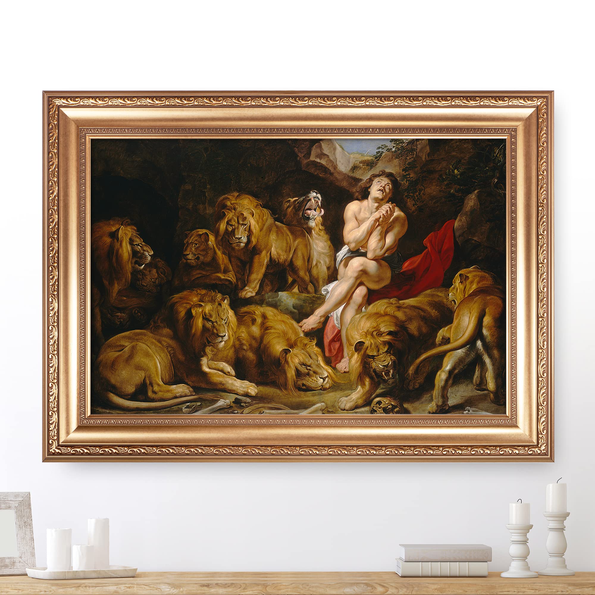 Amazon.com: CP CANVASPATH Daniel in The Lions'Den by Peter Paul